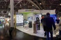 Panorama of trade stands