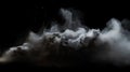 Dust in the air on black background Royalty Free Stock Photo