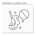 Dust allergy line icon Royalty Free Stock Photo