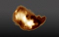 Dust cloud with fire,cigarette smoke and black smog.Realistic vector isolated on transparent background. Concept house