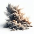 Dust clouds with a hazy appearance, diffusing and softening ege