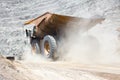 Dust contamination in a copper mine Royalty Free Stock Photo