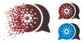 Dust Dot Halftone Cardano Chat Icon