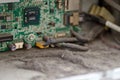 Dust inside computer Royalty Free Stock Photo