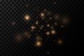 The dust of light exploded. Bokeh light lights effect background. Royalty Free Stock Photo