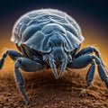 Dust mite close up macro image Royalty Free Stock Photo