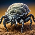 Dust mite close up macro image Royalty Free Stock Photo