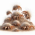 Dust mites, tiny creatures that thrive in the microscopic worl Royalty Free Stock Photo