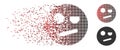 Dust Pixel Halftone Negation Smiley Icon