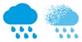 Dust Pixel and Original Rain Cloud Icon