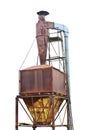 Dust purification cyclone air vortex separation separator, old