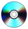 Dust and scratches on CD DVD Royalty Free Stock Photo