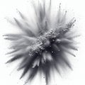 Dust specks with a frosted appearance, creating a frost like ef