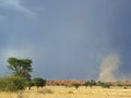 Dust storm Royalty Free Stock Photo