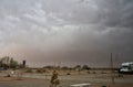 Dust Storm in Alamosa, Colorado Royalty Free Stock Photo