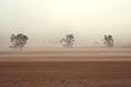 Dust Storm Australian Farm Royalty Free Stock Photo