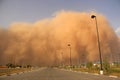 Dust storm or haboob Royalty Free Stock Photo