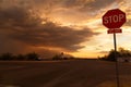 Stop, Storm is ahead. Royalty Free Stock Photo