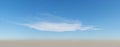 Dust storm on horizon, panorama