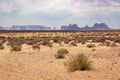 Dust storm in Monument Valley Royalty Free Stock Photo