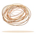 Dust tumbleweed icon cartoon vector. Desert bush Royalty Free Stock Photo