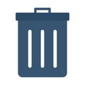 Dustbin flat vector icon which can easily modify or edit