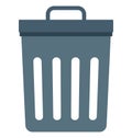 Dustbin, Garbage Can Vector Icon editable