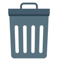 Dustbin, Garbage Can Vector Icon editable