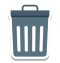Dustbin, Garbage Can Vector Icon editable