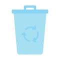 Dustbin, garbage can Vector icon which can easily modify