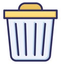 Dustbin, garbage Isolated Vector Icon that can be easily modified or edited Royalty Free Stock Photo