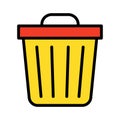 Dustbin, garbage  Isolated Vector Icon that can be easily modified or edited Royalty Free Stock Photo