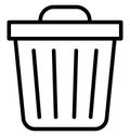 Dustbin, garbage Isolated Vector Icon that can be easily modified or edited Royalty Free Stock Photo