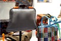Dustbin handbag is modern and repurposed