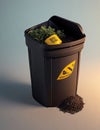 Dustbin used to separate household waste Royalty Free Stock Photo