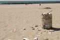 Dustbin on Venice beach, Los Angeles