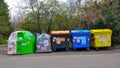 Dustbins for recyclable waste in Prague