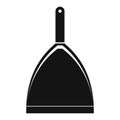 Dustpan black simple icon