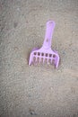 Dustpan and cat sand Royalty Free Stock Photo