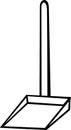 dustpan with long handle vector illustration