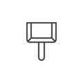 Dustpan outline icon