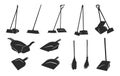 Dustpan silhouette, Broom and dustpan, Cleaning Brush, Dustpan bundle, Broom and dustpan icon, Royalty Free Stock Photo