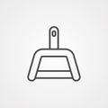 Dustpan vector icon sign symbol