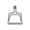 dustpan. Vector illustration decorative design