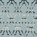 Dusty Blue Black Grey Wallpaper Repeat Pattern Vector Print