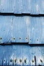 Dusty Blue Wooden Shingles