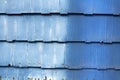 Dusty Blue Wooden Shingles Royalty Free Stock Photo