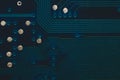 Dusty circuit board abstract background. computer motherboard close up. micro elements of computer. Intelligent technology