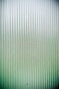 Dusty green corrugated iron fence