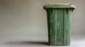 Dusty green garbage bin Royalty Free Stock Photo